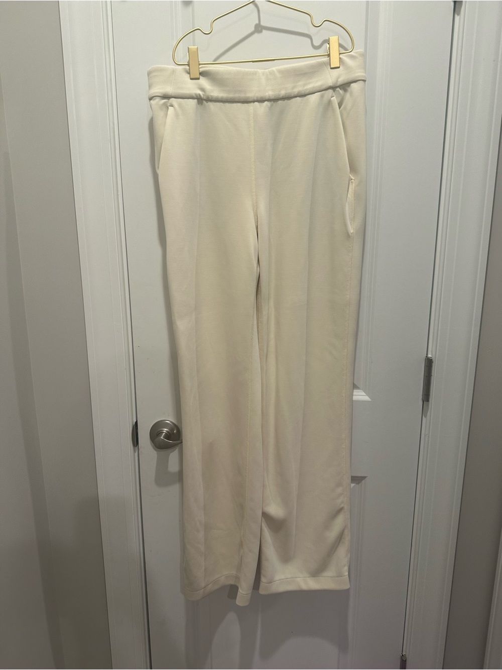 lululemon athletica Cream Wide-Leg Pull-On Pants